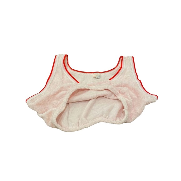 Vintage 1960's 60's Light Pink Mini Miniature Crop Top Tank Fuzzy Soft V-Neck - Picture 4 of 6